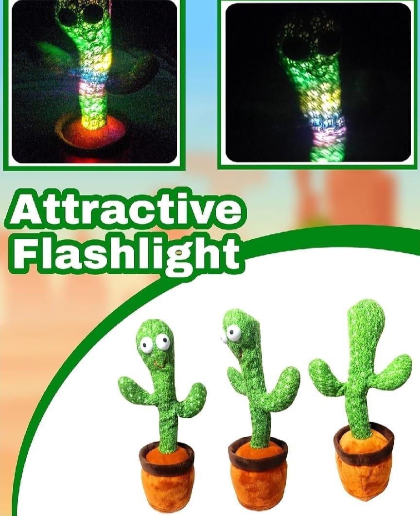 Intractive Plush Dancing Cactus Talking Toy-Elctric Drive Set For Kids (1pc)