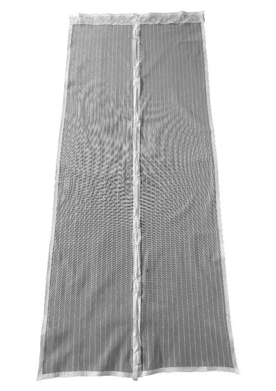 Textured Net Outdoor Curtains - 1 Pc, Brown & Green Home Decor