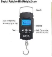 1 Pc 50kg Capacity Digital LED Screen Kitchen Scale - Portable & Rechargeable