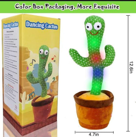 Intractive Plush Dancing Cactus Talking Toy-Elctric Drive Set For Kids (1pc)