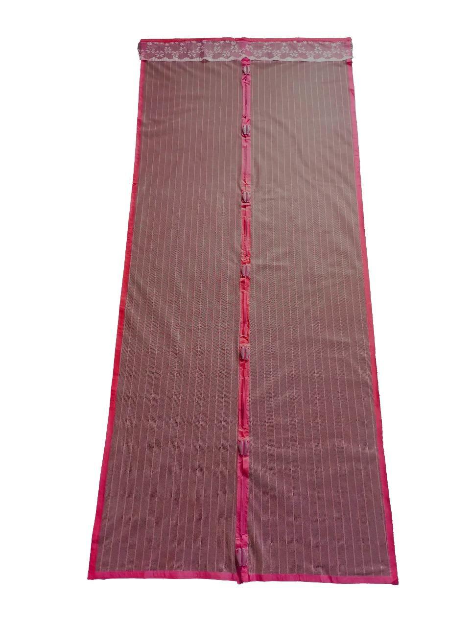 Textured Net Outdoor Curtains - 1 Pc, Brown & Green Home Decor