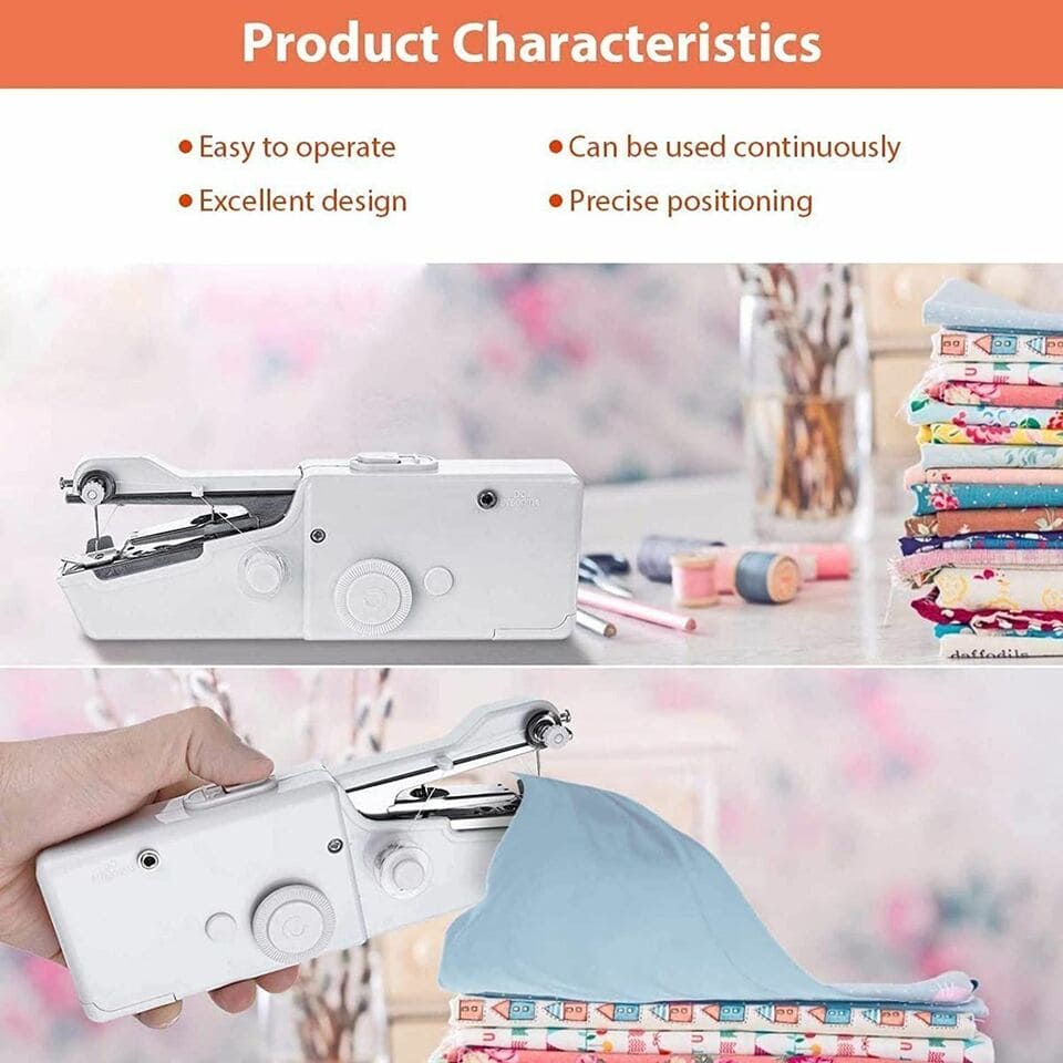 Portable Handy Stitch Machine, Mini Needle Cordless Clothes